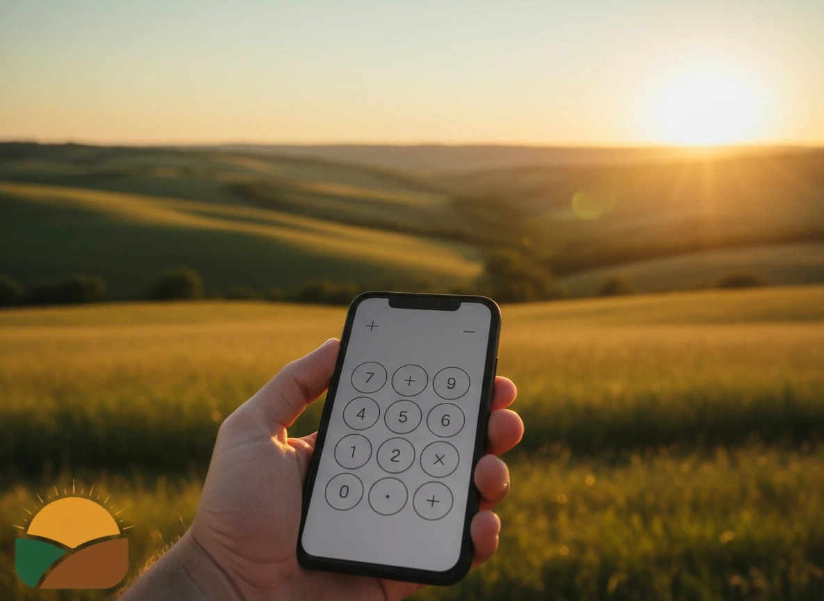 Benutzeroberfläche eines mobilen Rechners zur Ermittlung des Erwartungswerts.